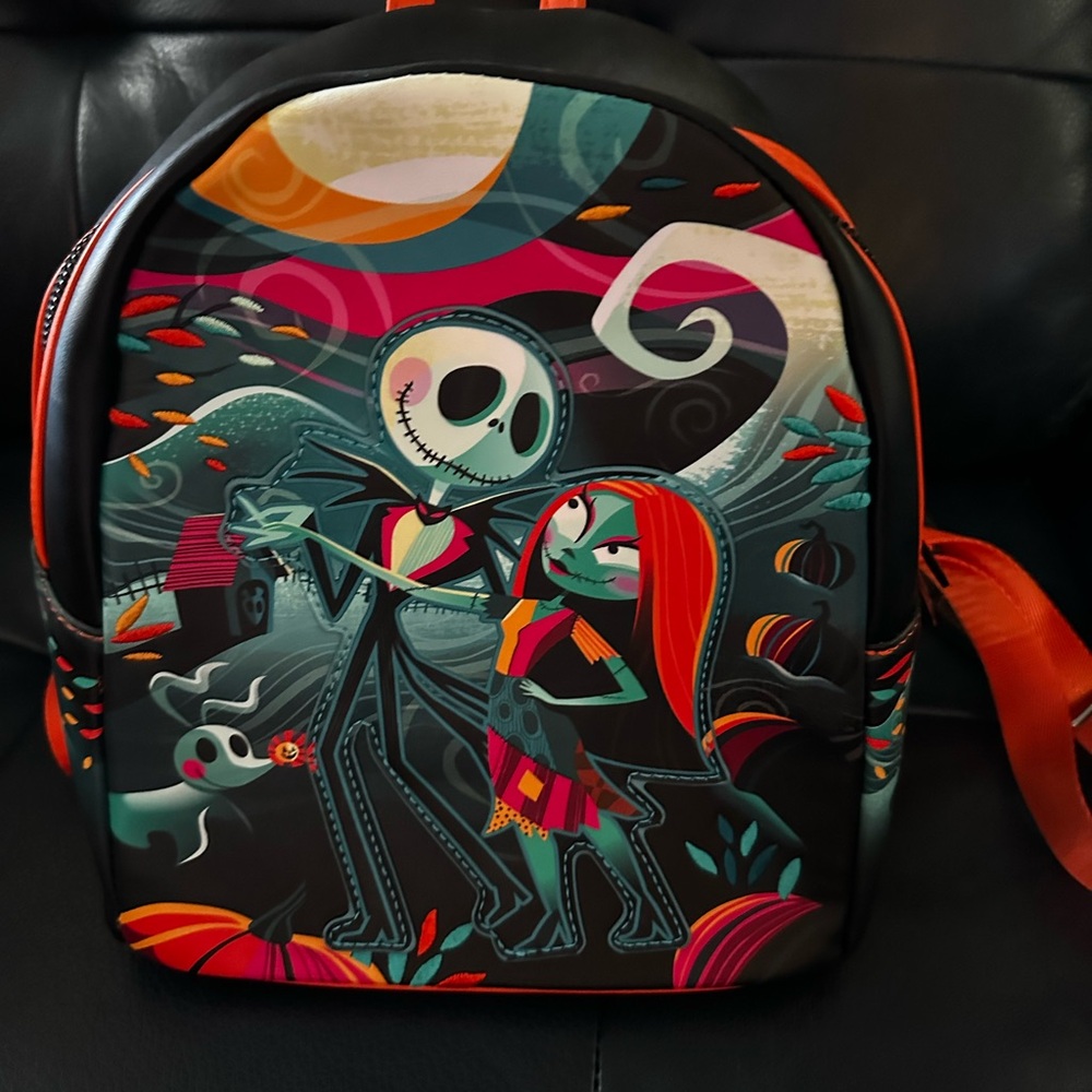 Loungefly Nightmare Before Christmas backpack AND wallet like new